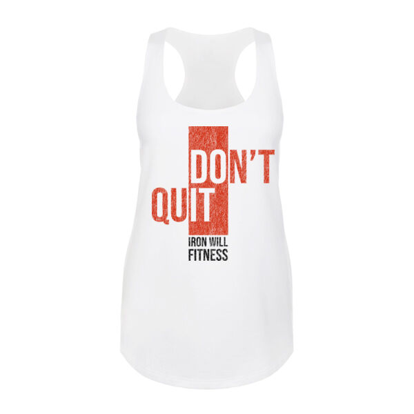DON'T QUIT - WOMEN'S FITTED TANK TOP - $RVFNB4$ Thumbnail